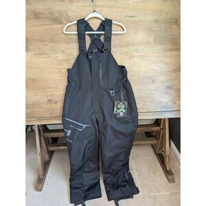 509 Evolve Snow Bibs Shell Mens Medium Black Stealth Snowmobiling Bibs Front Zip